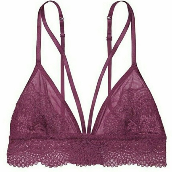 Victoria's Secret Crochet Lace Bralette in Plum - Picture 6 of 13